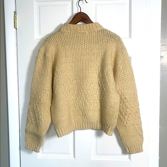 Arrow Cum Laude Chunky Wool Knit Sweater Large - Picture 4 of 7